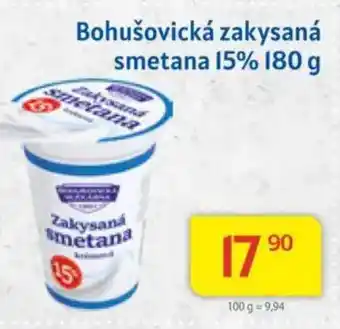 Kubík potraviny Bohušovická zakysaná smetana 15% nabídka