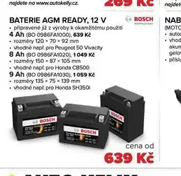 Auto Kelly Baterie agm ready, 12 v 9 ah nabídka