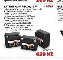 Auto Kelly Baterie agm ready, 12 v 4 ah nabídka