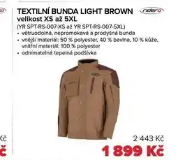 Auto Kelly Textilní bunda light brown nabídka