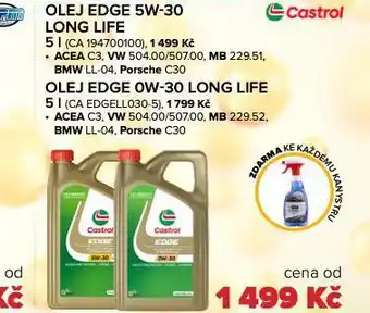 Auto Kelly Olej edge 0w-30 ling life nabídka