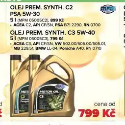 Auto Kelly Olej prem. synth c2 psa 5w-30 nabídka