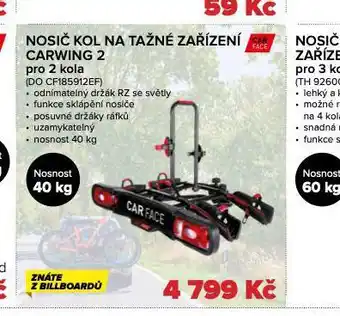 Auto Kelly Nosič kol na tažné zařízení pro 2 kola nabídka