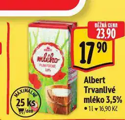 Albert Trvanlivé mléko nabídka