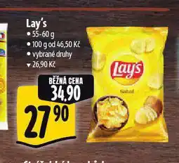 Albert Lay's chipsy nabídka