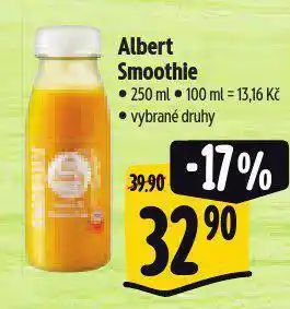 Albert Smoothie nabídka