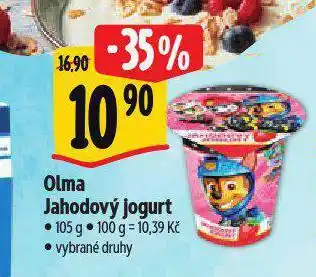 Albert Olma jahodový jogurt nabídka