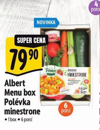 Albert Menu box polévka minestrone nabídka