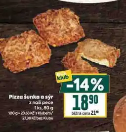 Billa Pizza šunka a sýr nabídka