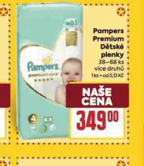 Billa Pampers dětské plenky nabídka