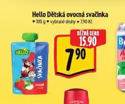 Albert Hello dětská ovocná přesnídávka nabídka