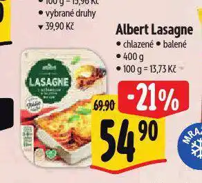 Albert Lasagne nabídka