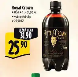 Albert Royal crown cola nabídka