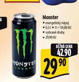 Albert Monster energy drink nabídka