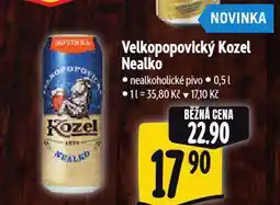 Albert Pivo velkopopovický kozel nealko nabídka