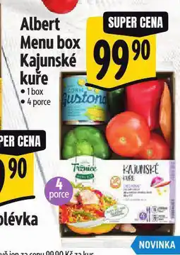 Albert Menu box kajunské kuře nabídka