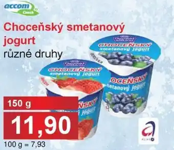 Jip Choceňský smetanový jogurt nabídka