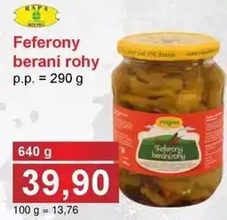 Jip Feferony beraní rohy nabídka