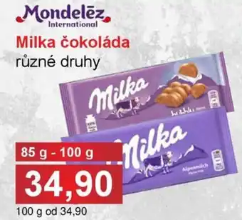 Jip Milka čokoláda nabídka