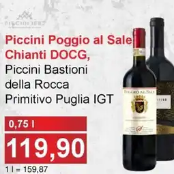 Jip Piccini Poggio al Sale Chianti DOCG, nabídka