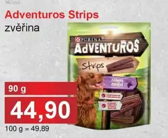 Jip Adventuros Strips zvěřina nabídka