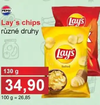 Jip Lay's chips nabídka