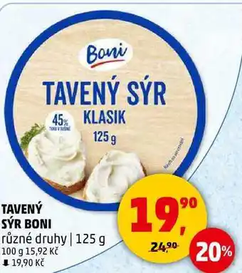 Penny Market TAVENÝ SÝR BONI různé druhy, 125 g nabídka