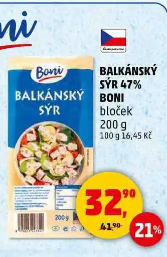 Penny Market BALKÁNSKÝ BONI SYR bloček, 200 g nabídka