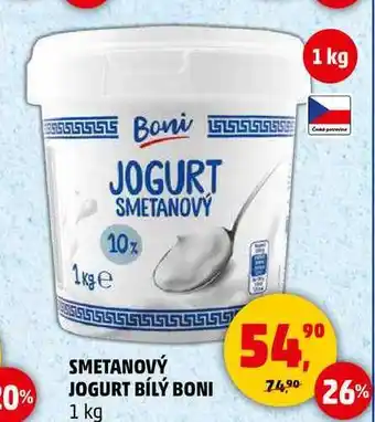 Penny Market SMETANOVÝ JOGURT BÍLÝ BONI, 1 kg nabídka