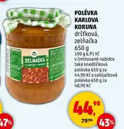 Penny Market POLÉVKA KARLOVA KORUNA dršťková, zelňačka, 650 g nabídka