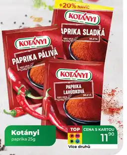 Tamda Foods Kotányi paprika nabídka