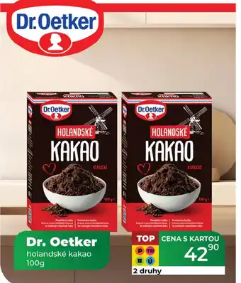 Tamda Foods Dr. Oetker holandské kakao nabídka