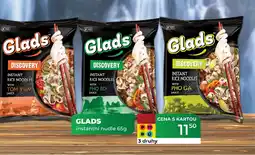 Tamda Foods GLADS instantní nudle nabídka