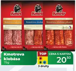 Tamda Foods Kmotrova klobása nabídka