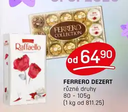 Flop FERRERO Dezert nabídka