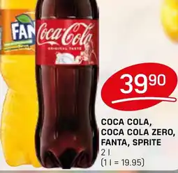 Flop COCA COLA, COCA COLA ZERO, FANTA, SPRITE nabídka