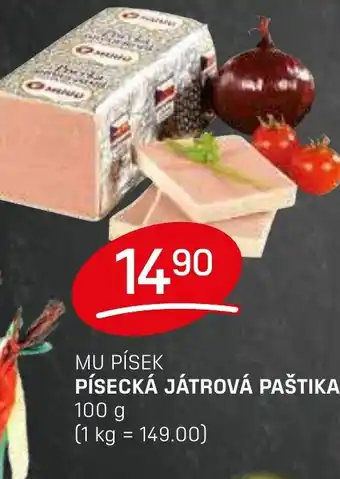 Flop MU PÍSEK Písecká játrová paštika nabídka