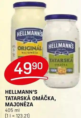 Flop HELLMANN'S Tatarská omáčka, majonéza nabídka