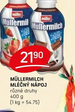 Flop Müllermilch mléčný nápoj nabídka