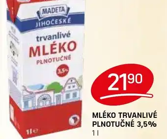 Flop MADETA Mléko trvanlivé plnotučné 3,5% nabídka