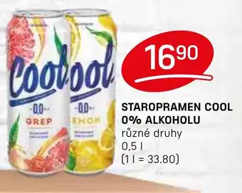 Flop STAROPRAMEN Cool 0% alkoholu nabídka