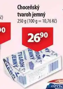 CBA Choceňský tvaroh jemný, 250 g nabídka