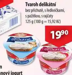 CBA Tvaroh delikátní, 125 g nabídka