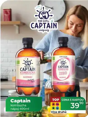 Tamda Foods Captain kombucha nápoj 400ml nabídka