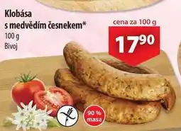 CBA Klobása s medvědím česnekem, 100 g nabídka