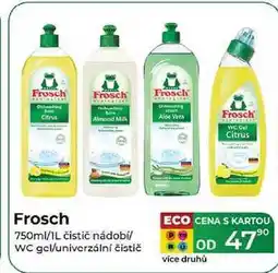 Tamda Foods Frosch 750ml/1L čistič nádobí/ WC gel/univerzální čistič nabídka