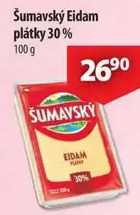 CBA Šumavský Eidam plátky 30%, 100 g nabídka