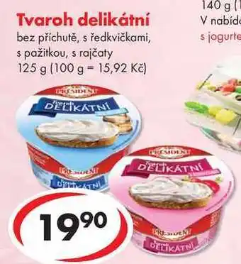 CBA Tvaroh delikátní, 125 g nabídka