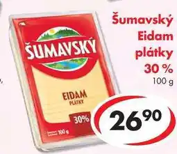 CBA Šumavský Eidam plátky 30%, 100 g nabídka