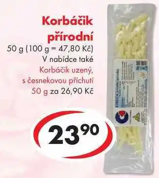 CBA Korbáčik přírodní, 50 g nabídka